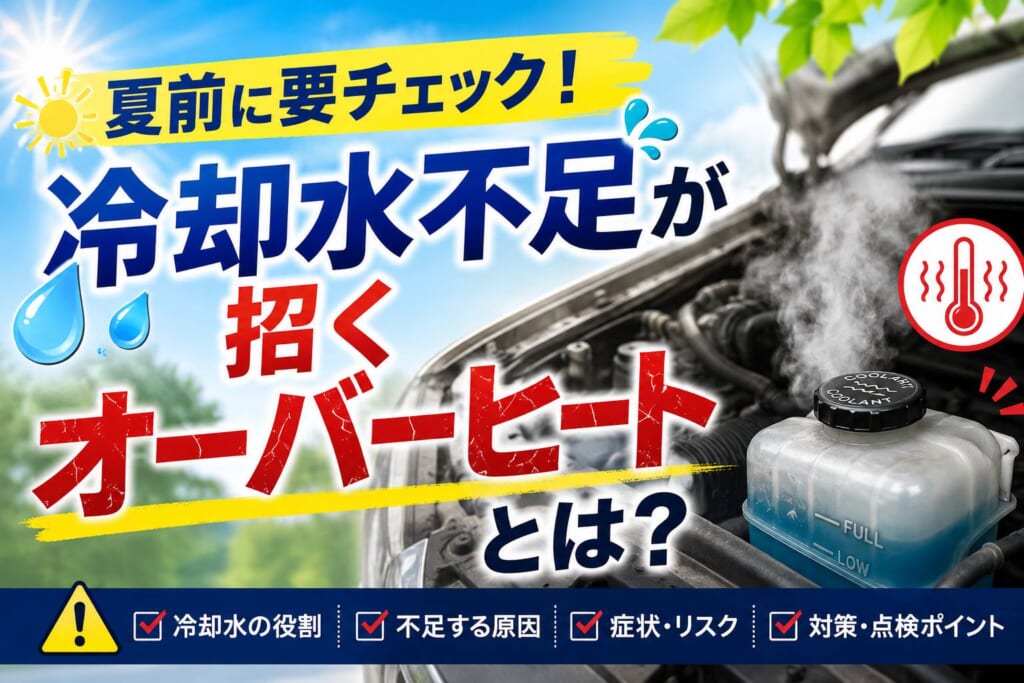 夏前に要チェック！冷却水不足が招くオーバーヒートとは？