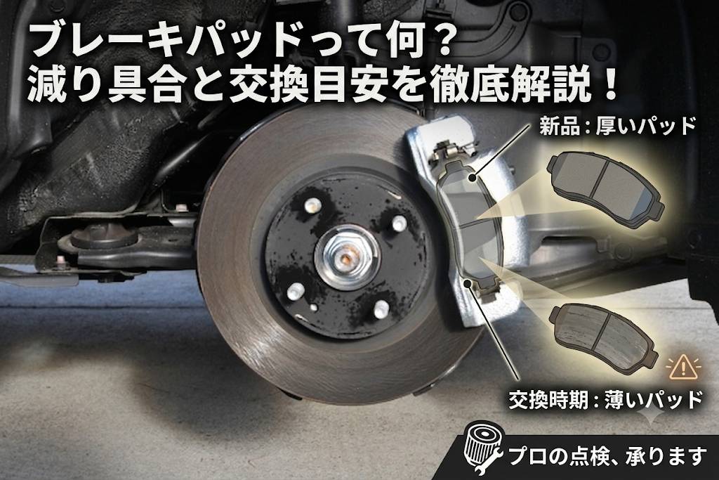 ブレーキパッドって何?減りと交換目安について