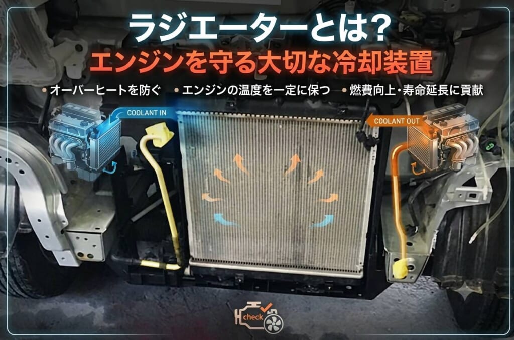 ラジエーターとは?エンジンを守る大切な冷却装置
