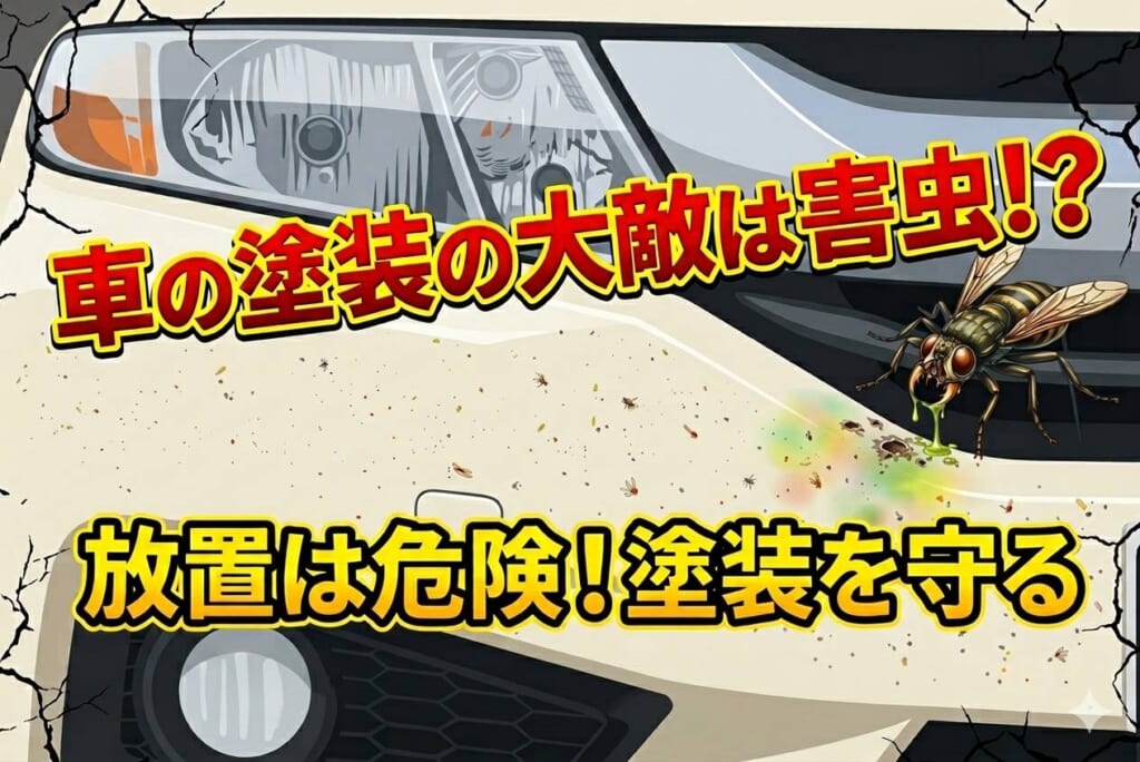 車の塗装の大敵は害虫！？放置はキケンです⚠️
