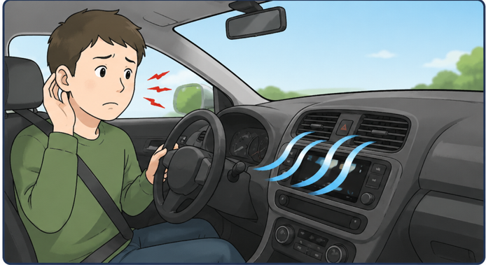 車のエアコンから「変な音」がする原因🚗